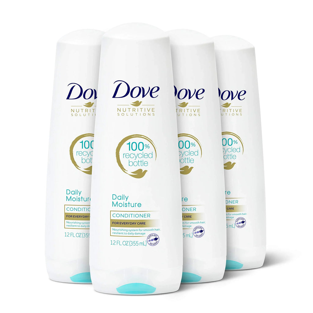 Dove Nutritive Solutions Moisturizing Conditioner Daily Moisture 4 Count For Dry Hair Deep Conditioner Detangles And Nourishes Dry Hair 12 Oz