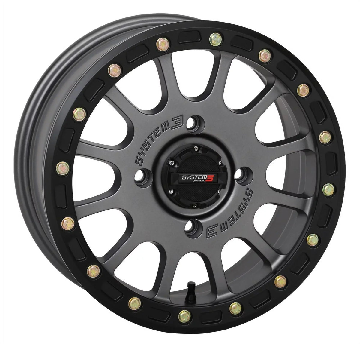 System 3 SB-5 14" Wheels Grey 30" Trail Saw 2.0 Tires Can-Am Commander Maverick Renegade Outlander Defender