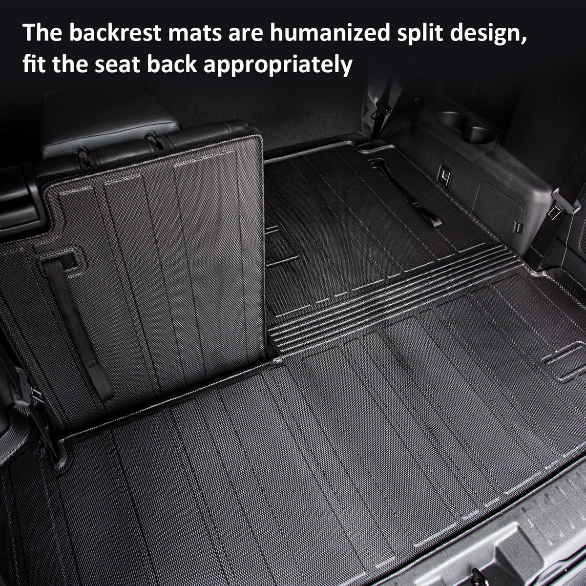 Fit 2020-2024 Toyota Highlander Trunk Mat with Backrest Mats Car Cargo Liner Highlander Accessories
