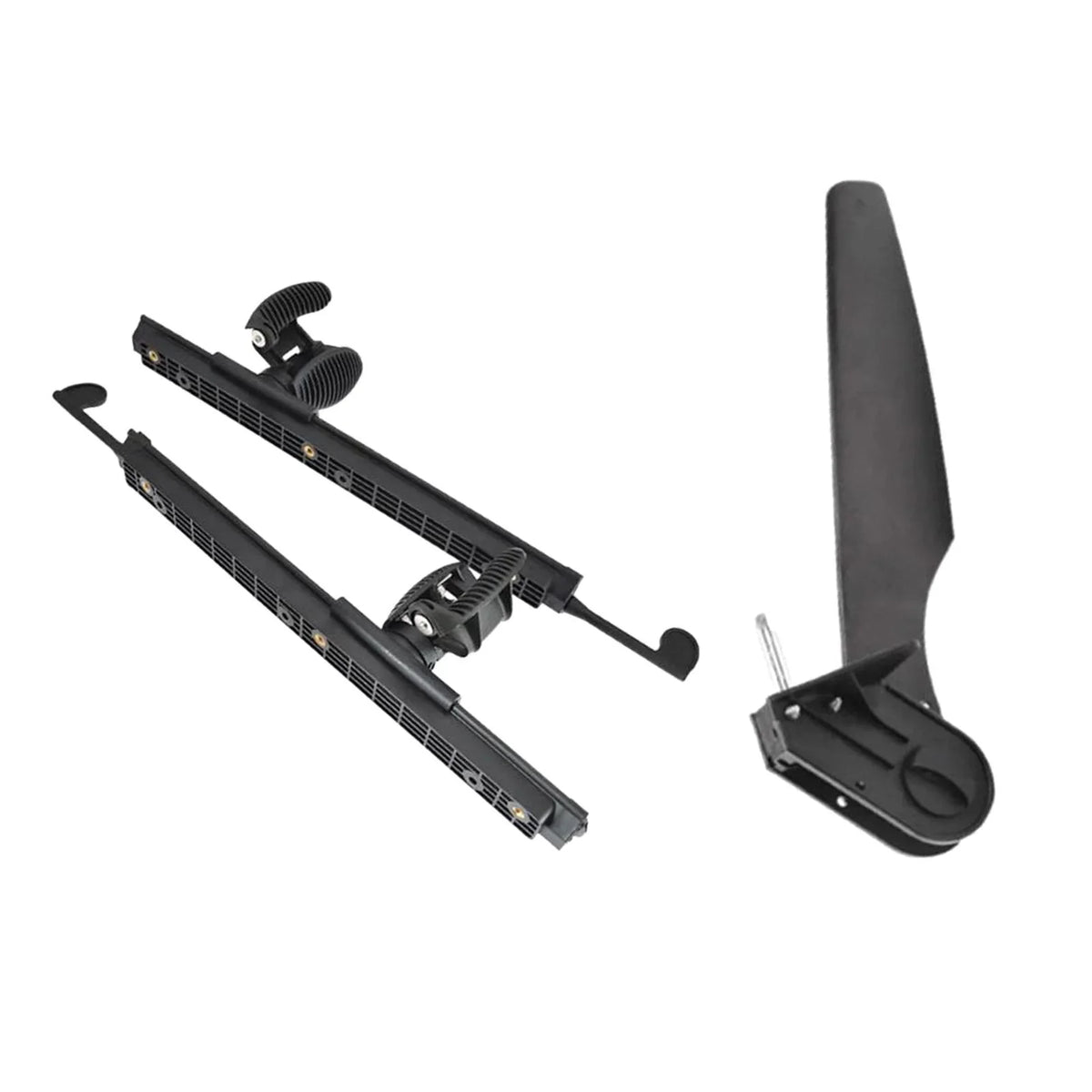 Tnarru Kayak Rudder Kayak Foot Pegs Watercraft Tail Watercraft Rudder with Foot Brace Pedals for Fishing Watercraft Canoeing Marine Accessories