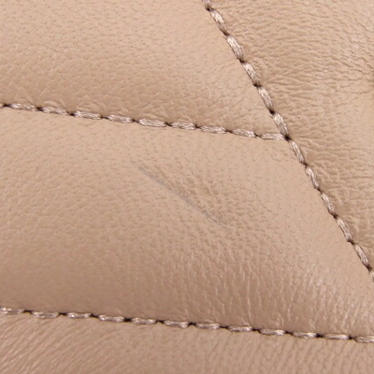 Pre-Owned Tory Burch Shoulder Kira Chevron Chain 64068 Beige Leather Women's TORY BURCH (Good)