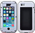 Gorilla Glass Aluminum Metal iPhone 7 Plus Case (White) Heavy Duty Military Grade Shockproof and Scratch Strong Protection, Rugged Outdoor Travel