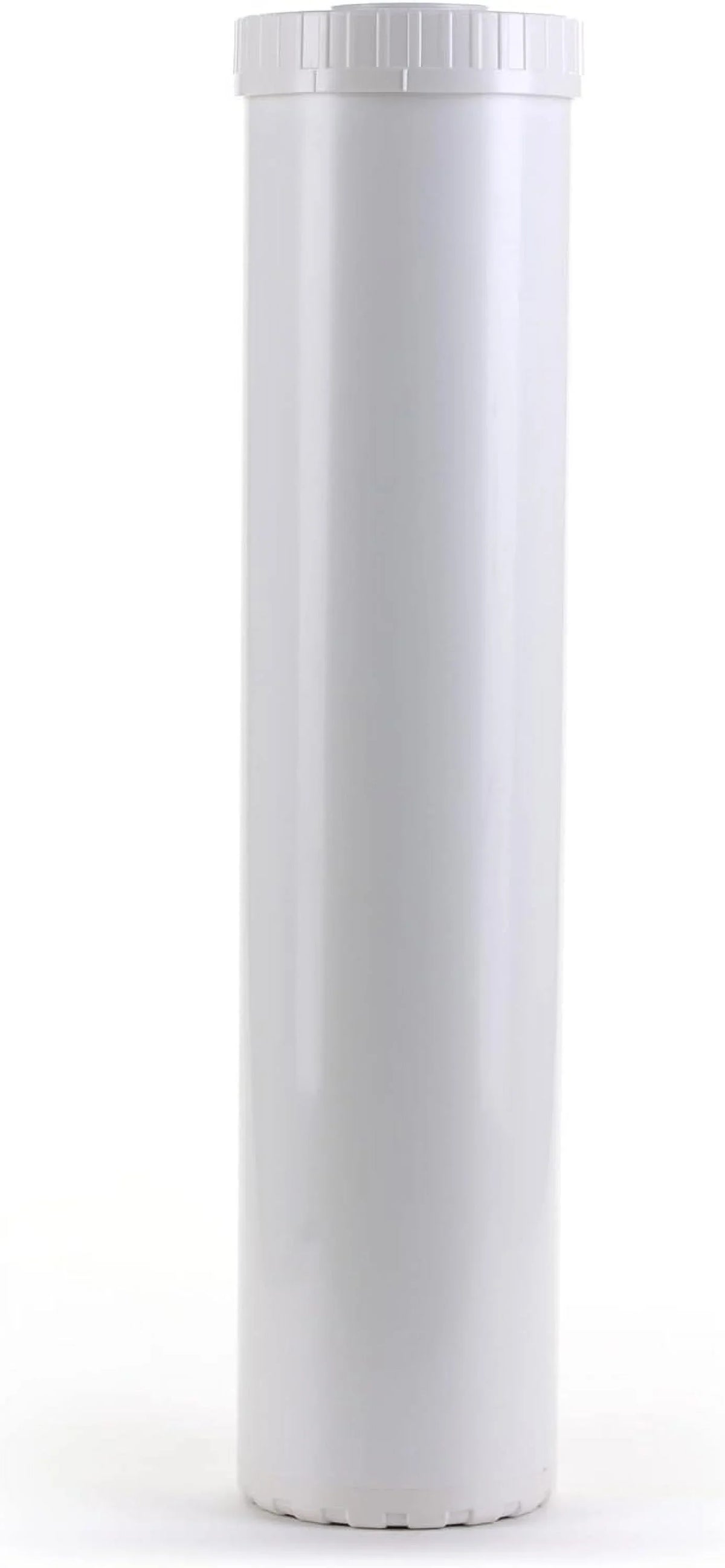 White Empty Water Filter Cartridge Resilient Construction For Pre Post, Fits Standard Housings 4.5 X 20