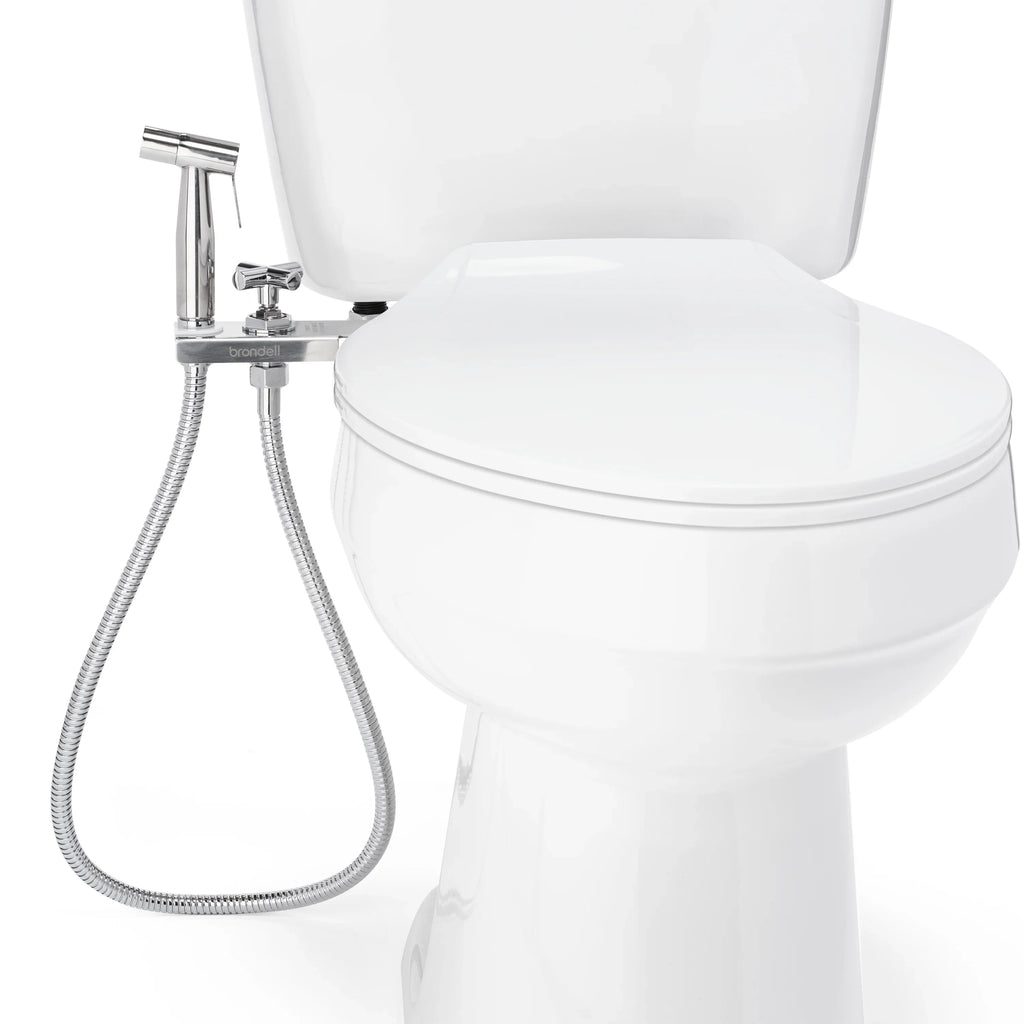 Brondell CleanSpa Luxury Hand-Held Bidet Sprayer and Holster with Integrated Shut off, Stainless Steel