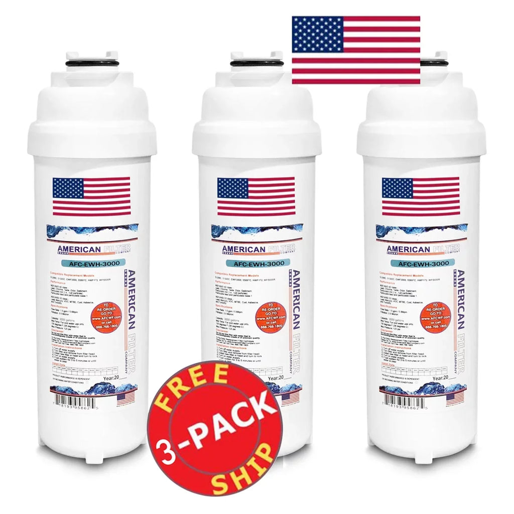 AFC Brand , Water Fountain Filter , Model # AFC-EWH-3000 , Fitting with WaterSentry® LRPBMV8K - 3 Filters - Made in U.S.A.